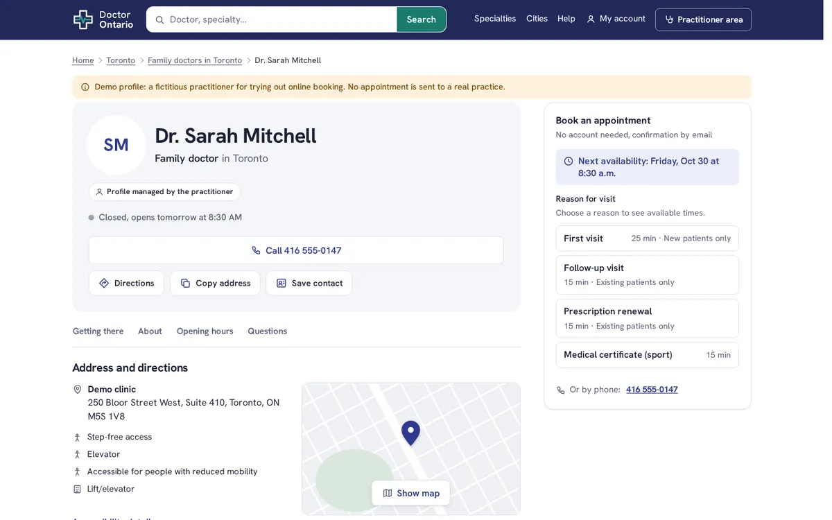 A public profile that fills your schedule