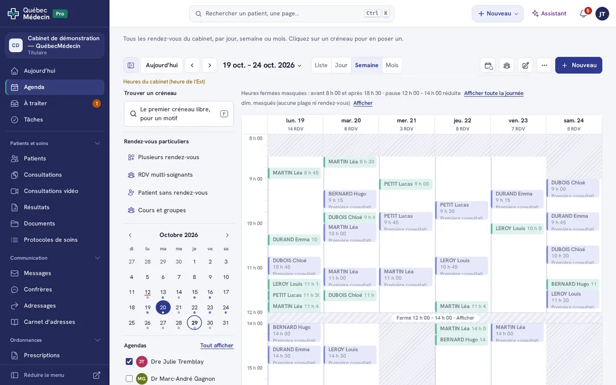 Een agenda die uw echte dag volgt