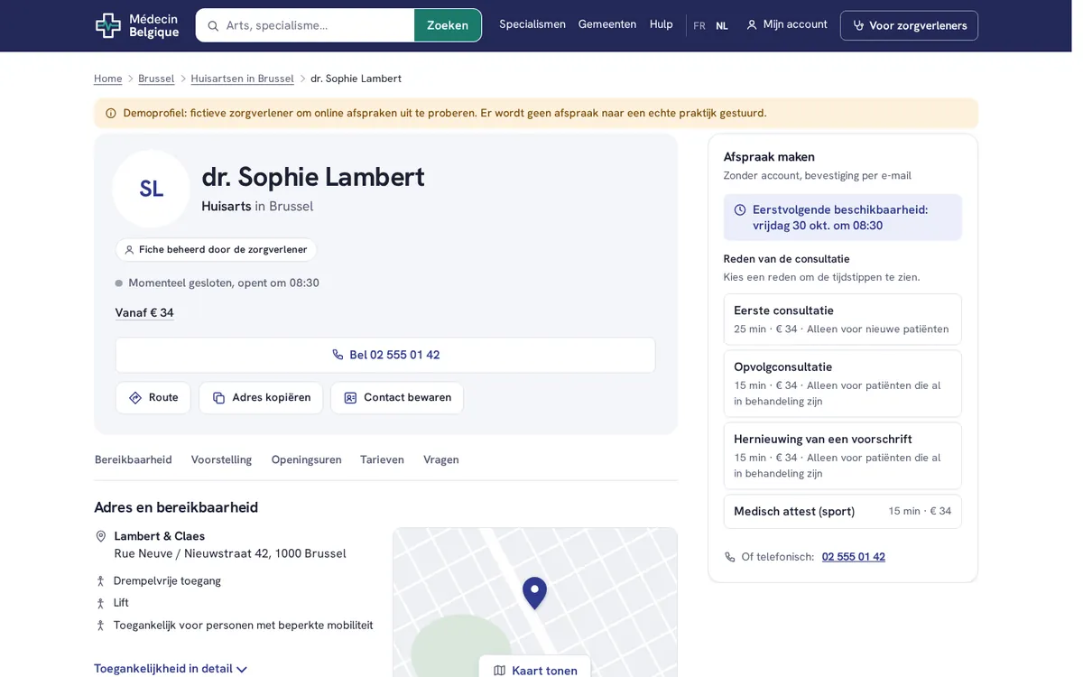 Een openbaar profiel dat uw agenda vult